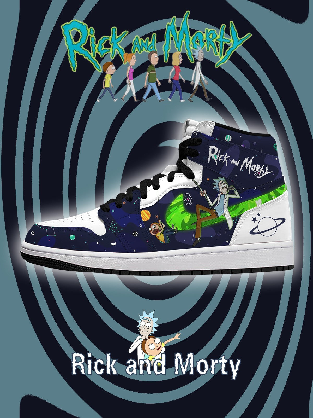 R and M V.3 High-top Custom Sneakers