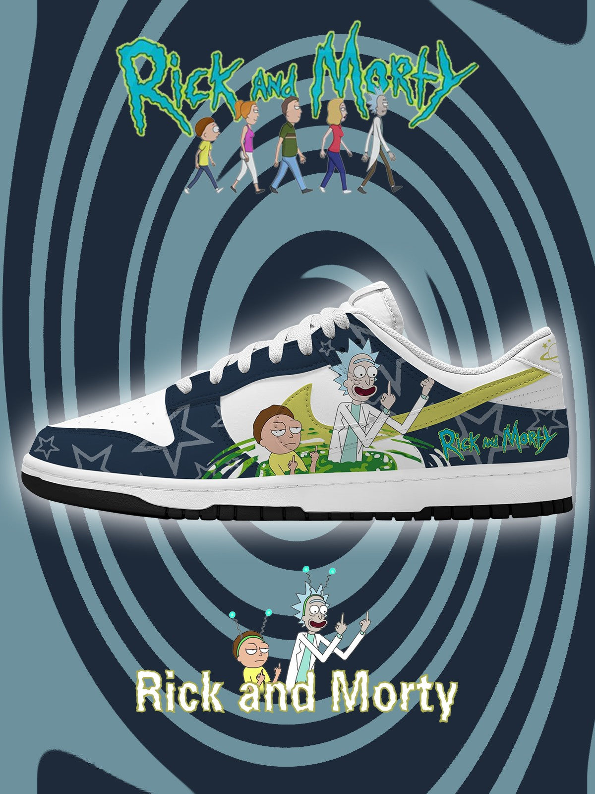 R and M V.2 Custom Dunk Sneakers