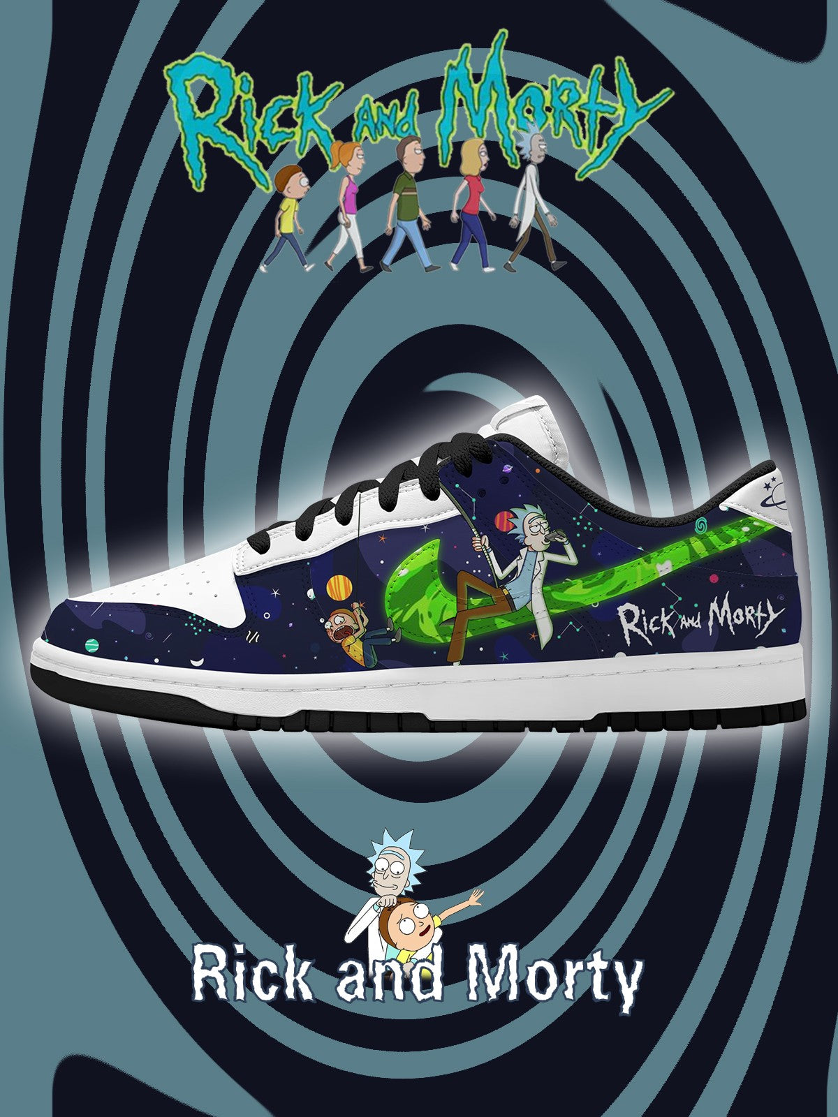 R and M V.3 Custom Dunk Sneakers