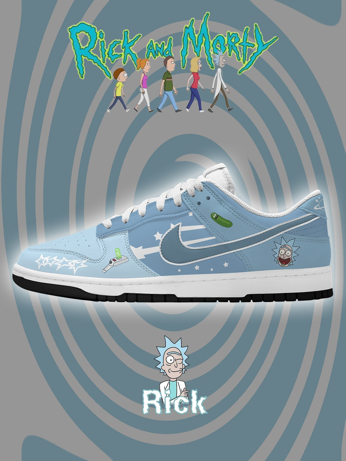 Rick Sanchez V.2 Custom Dunk Sneakers