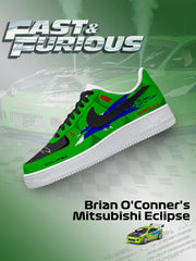 Chaussures Eclipse personnalisées de Brian O'Conner pour femmes et hommes