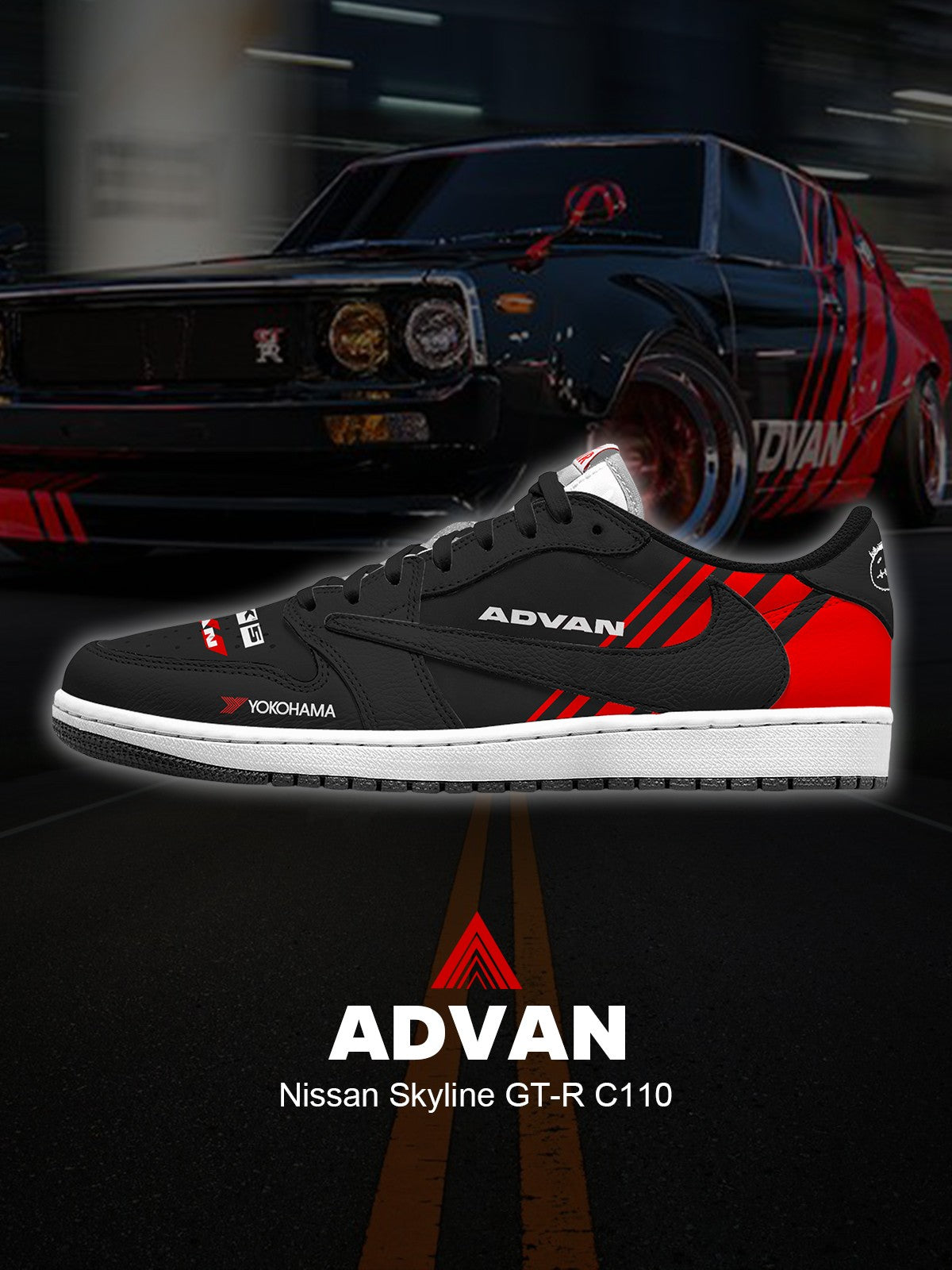 Skyline GT-R C110 Custom TS Sneakers