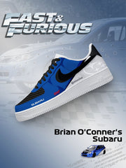 Personnalisez les baskets Impreza WRX STI de Brian O'Conner pour femmes et hommes