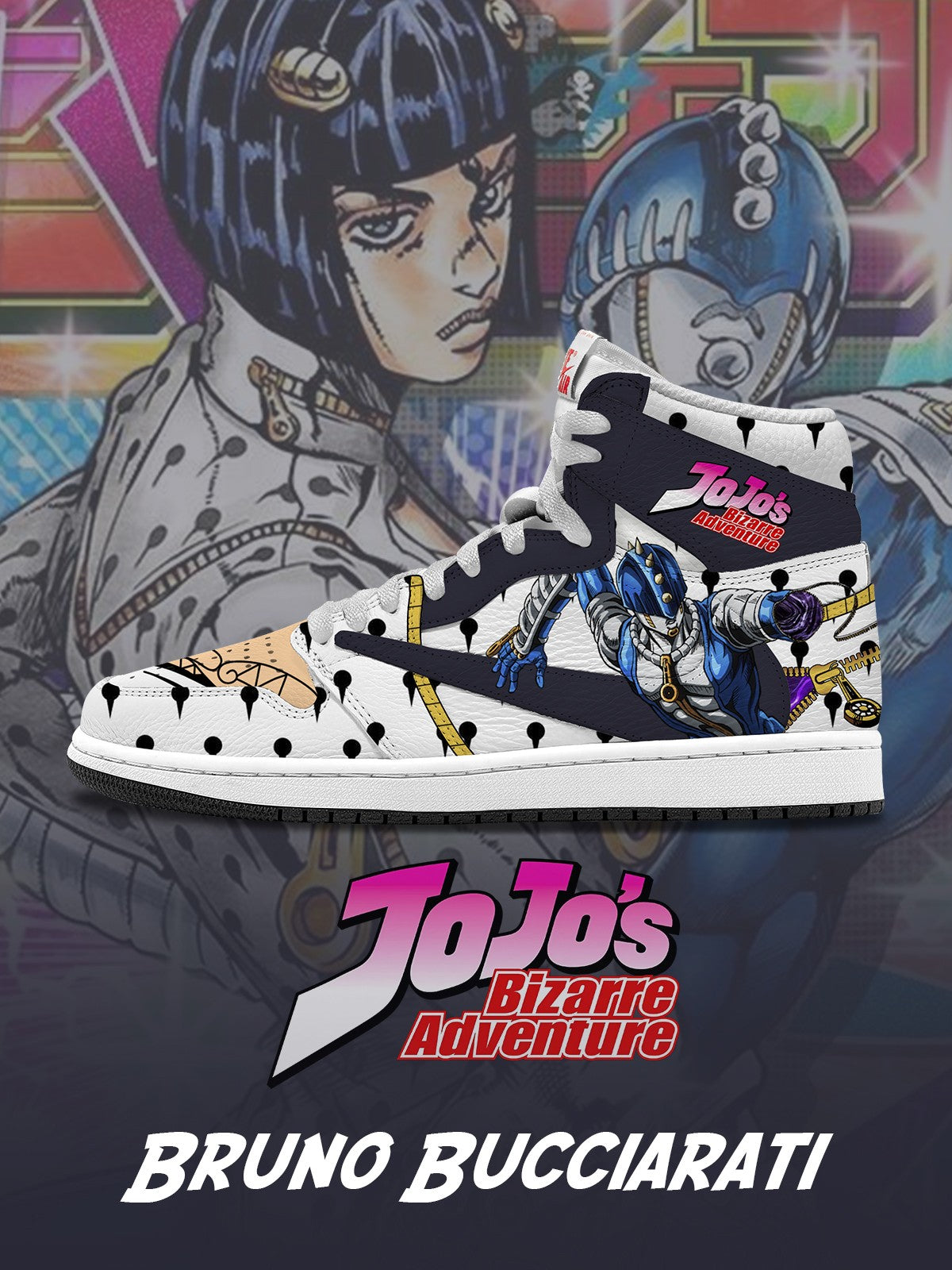 Bruno Bucciarati V.2 Custom TS Hohe Sneakers
