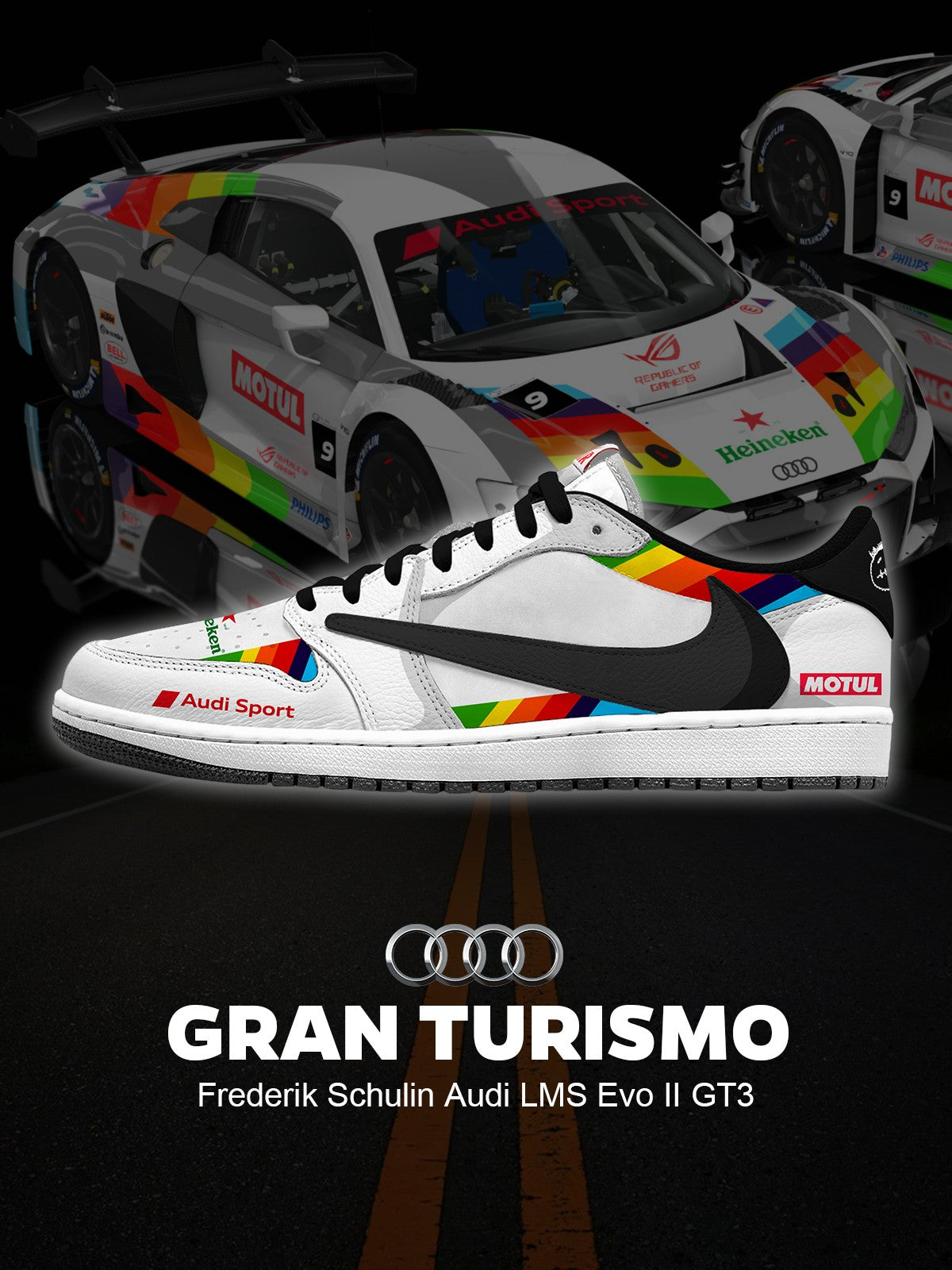 Frederick Schulin LMS Evo II GT3 V.1 Custom TS Sneakers