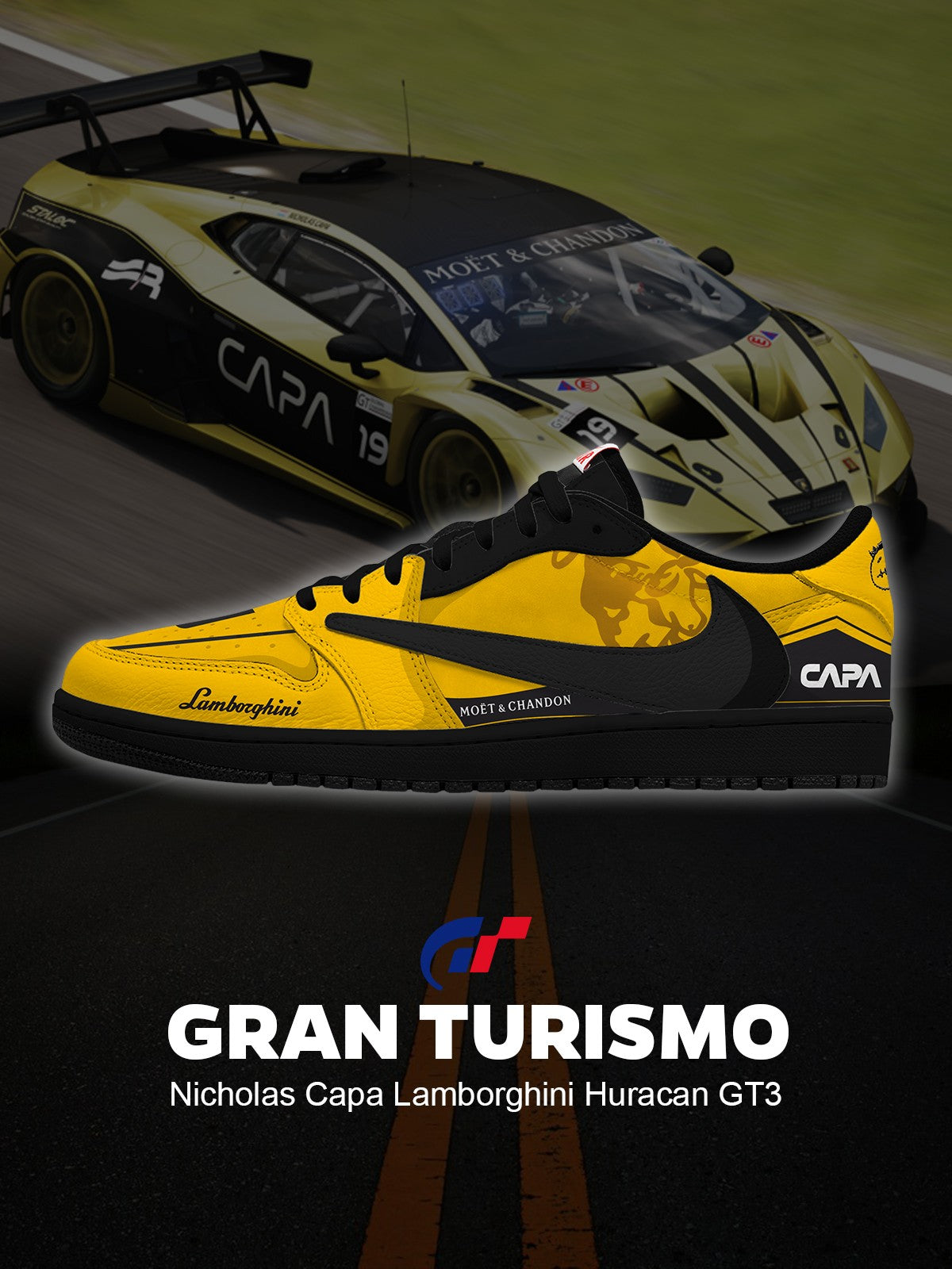 Nicholas Capa Huracan GT3 V.1 Custom TS Sneakers