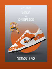 Portgas D Ace V.1 Custom Dunk Sneakers