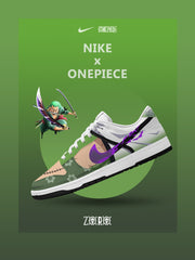 Roronoa Zoro V.2 Custom Dunk Sneakers