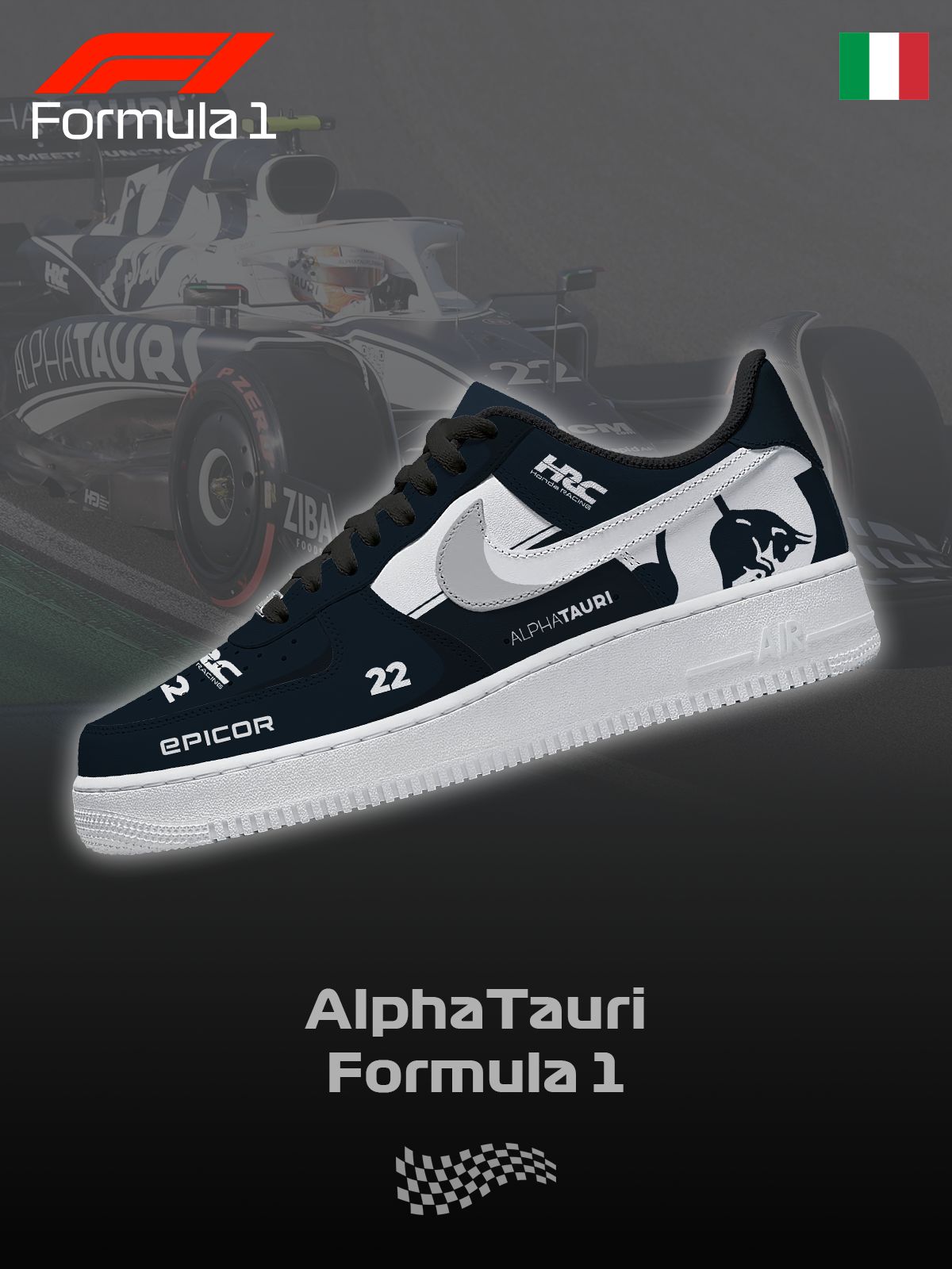 Custom AT F.1 Sneakers For Women and Men