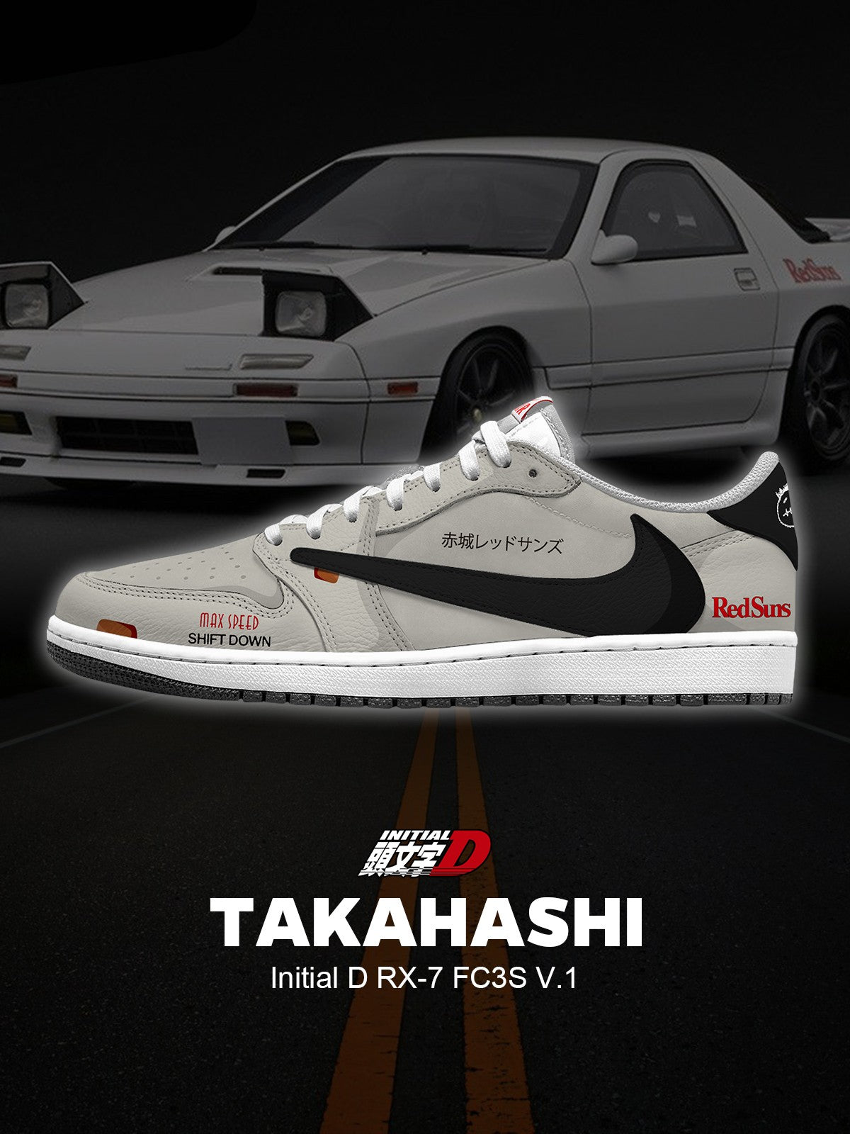 Keisuke Takahashi RX-7 FC3S V.1 Custom TS Sneakers
