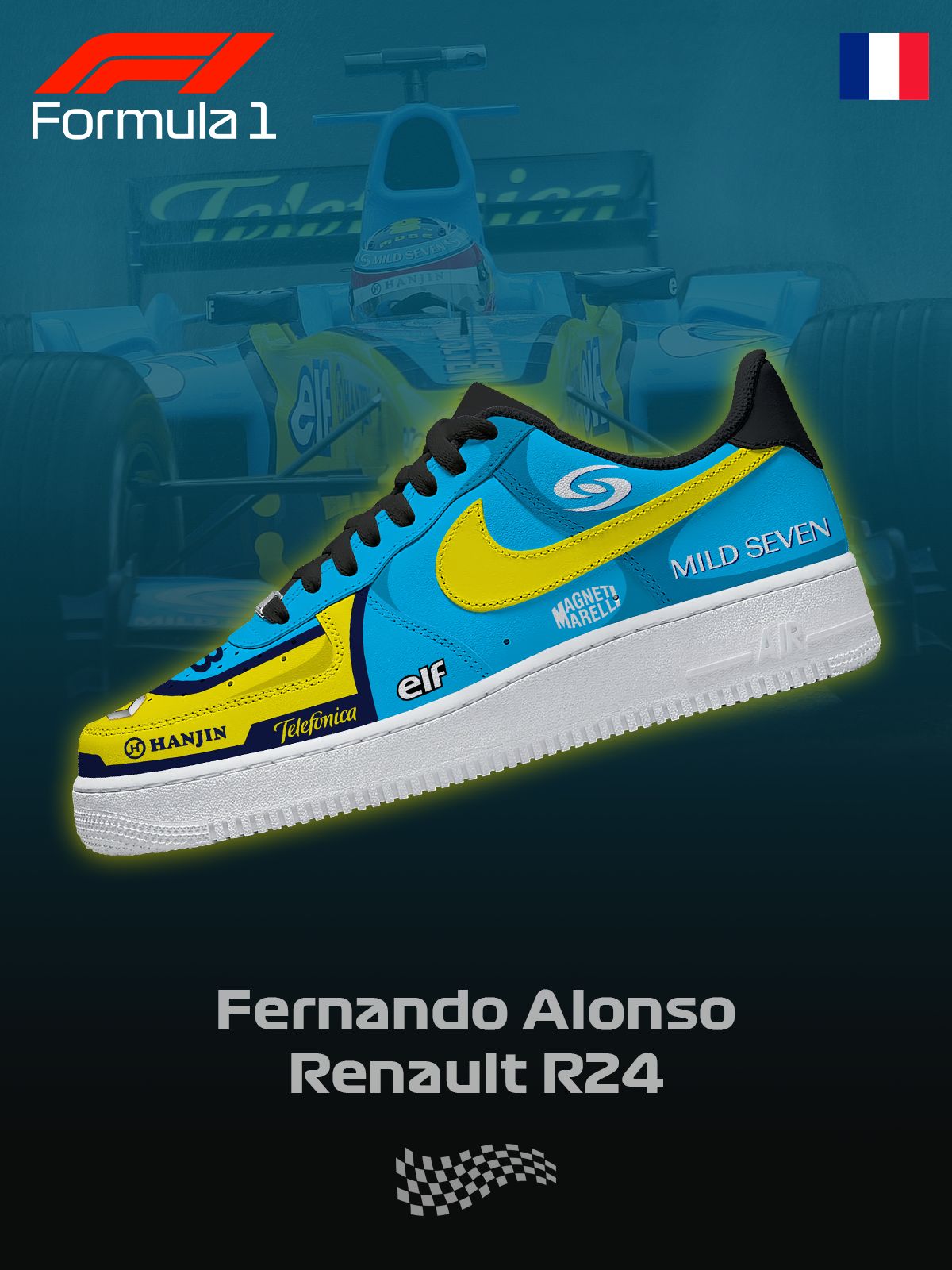 Personnalisez les chaussures Renault R24 pour femmes et hommes