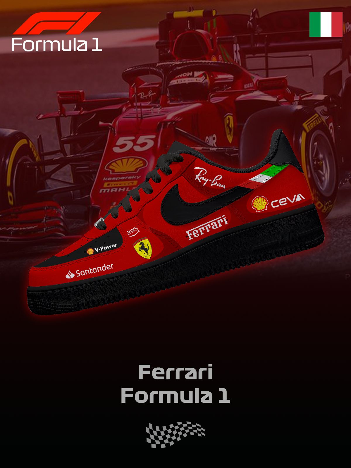 Custom SFR F.1 V.1 Sneakers For Women and Men