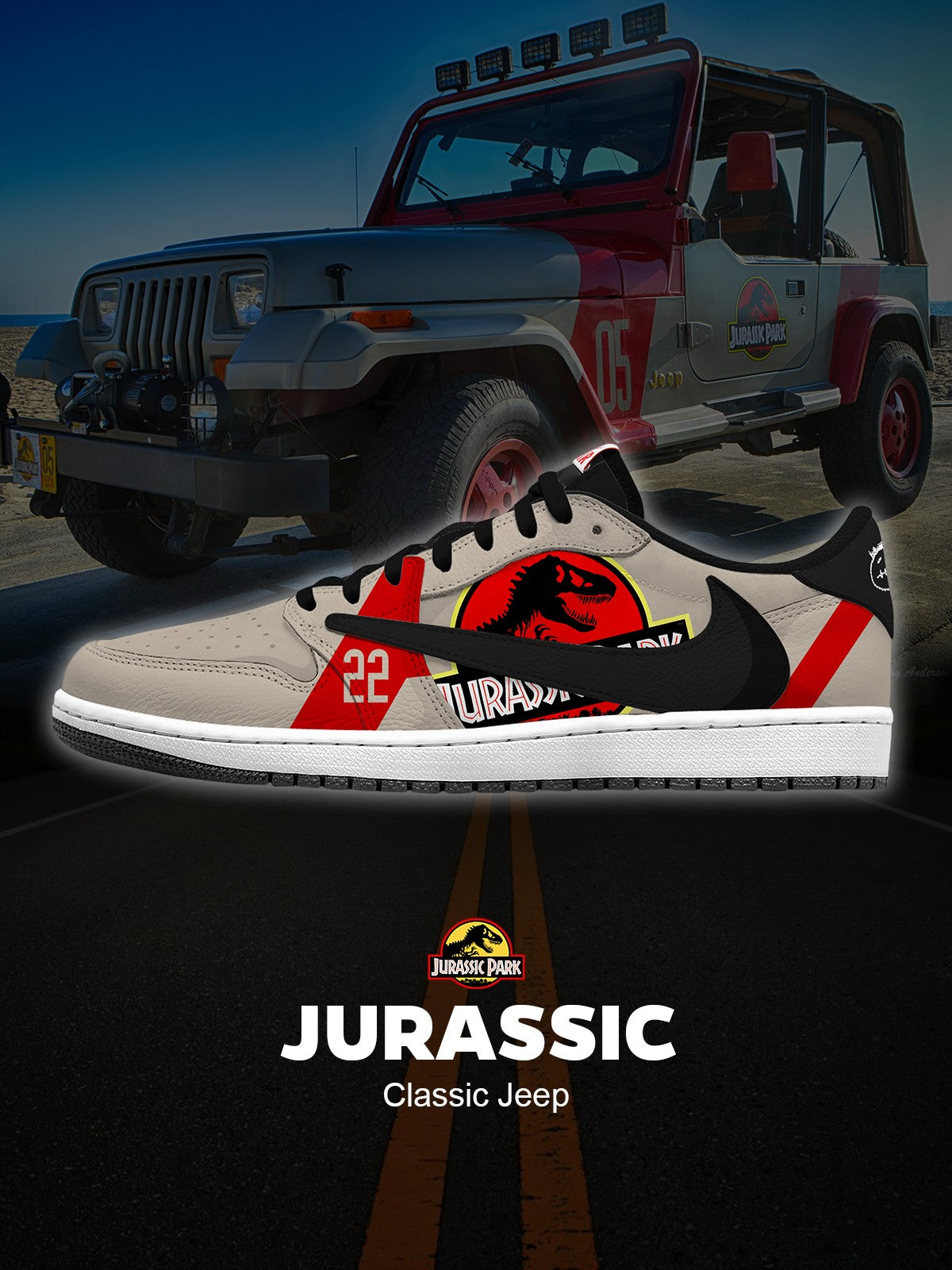 J Park Jeep V.1 Custom TS Sneakers