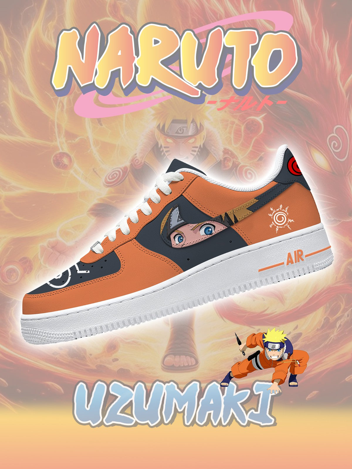 Uzumaki Naruto No.1 Custom Sneakers