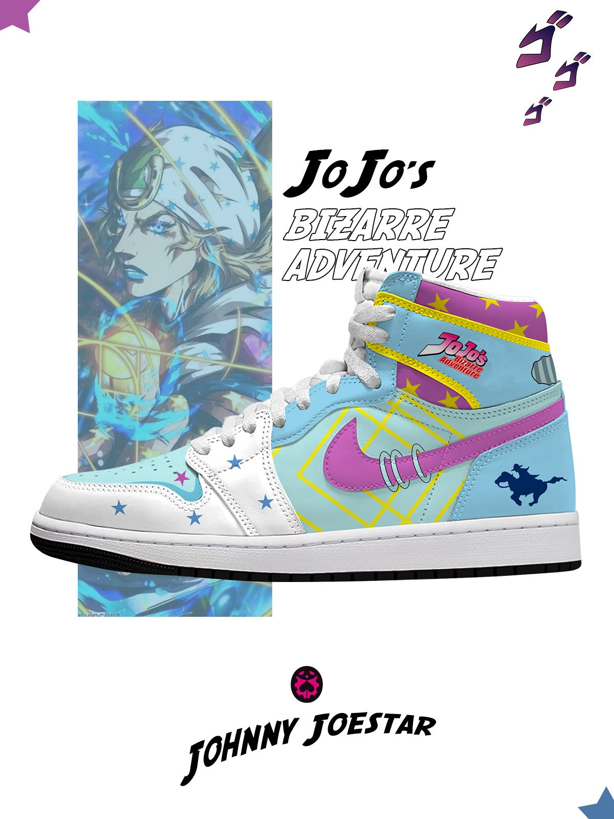 Johnny Joestar V.1 High-Top-Sneakers nach Maß