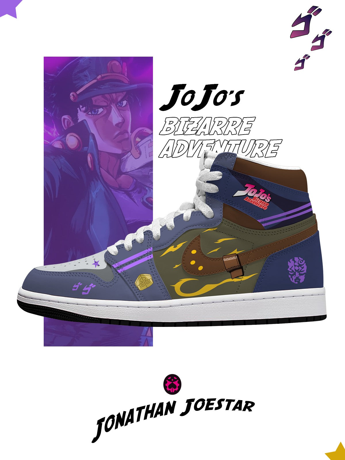Jonathan Joestar V.1 High-Top-Sneaker nach Maß