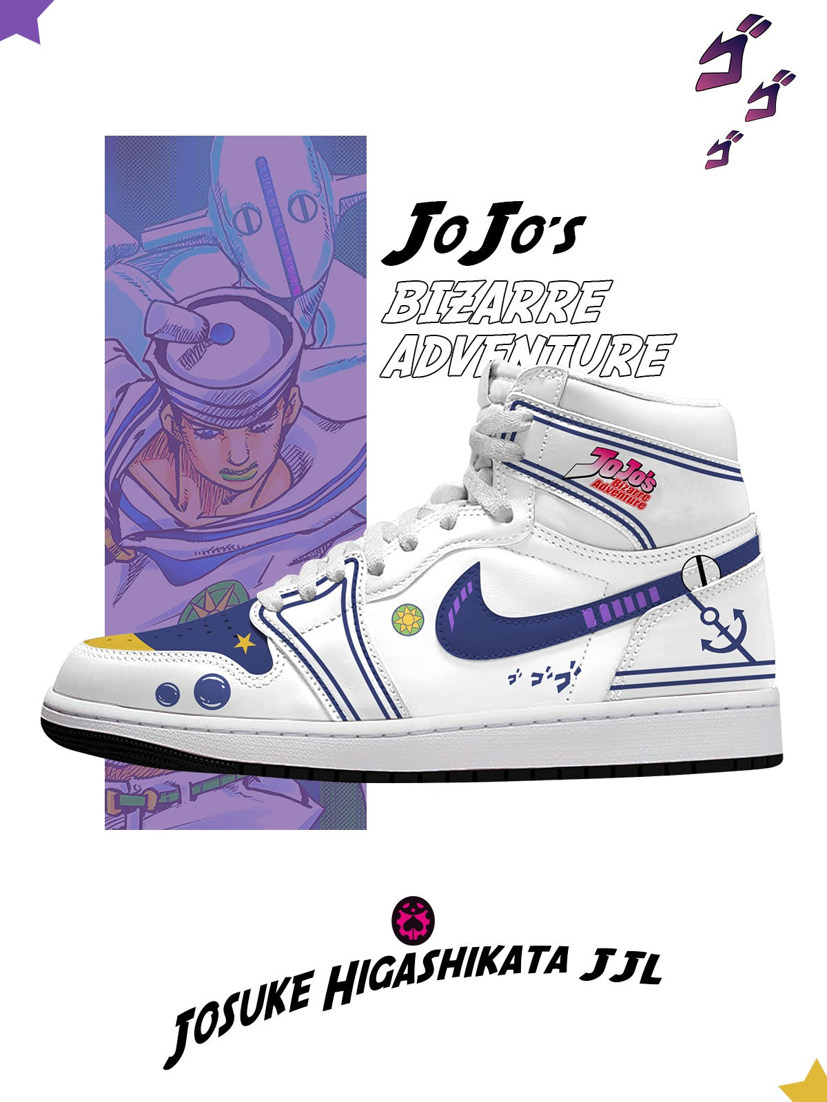 Josuke Higashikata JJL V.1 High-Top-Sneaker nach Maß