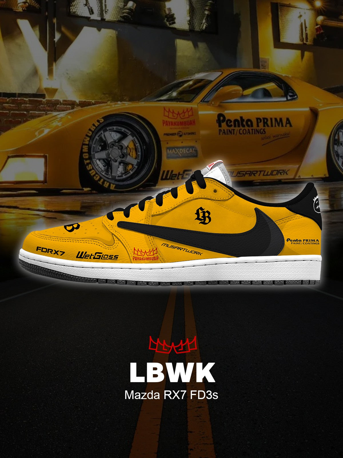 RX7 FD3s V.1 Custom TS Sneakers