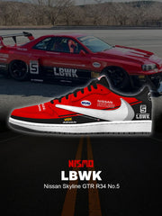 Skyline GTR R34 No.5 V.1 Custom TS Sneakers
