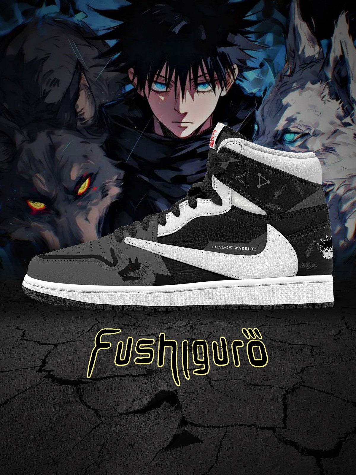 Megumi Fushiguro V.1 Custom TS Hohe Sneakers