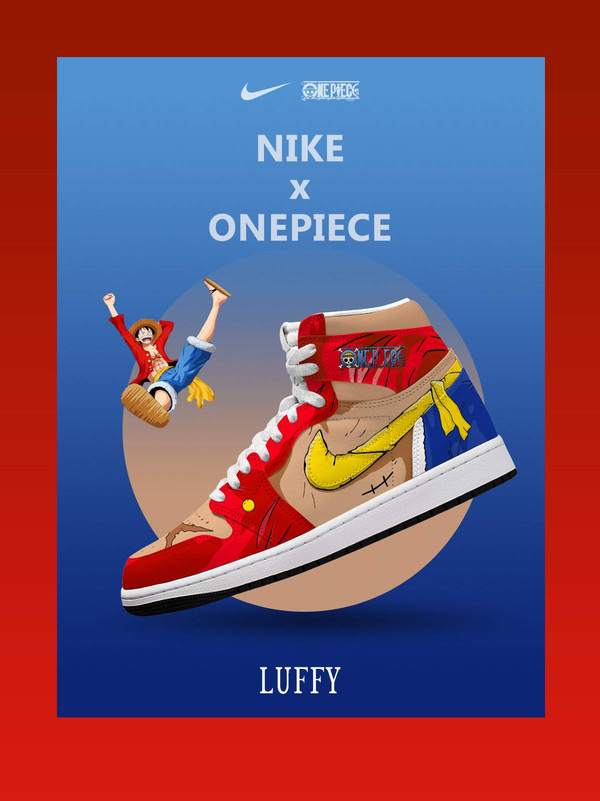 Monkey D. Luffy V.7 High-Top-Sneakers