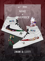 Ruffy und Zoro V.1 Custom TS High Sneakers