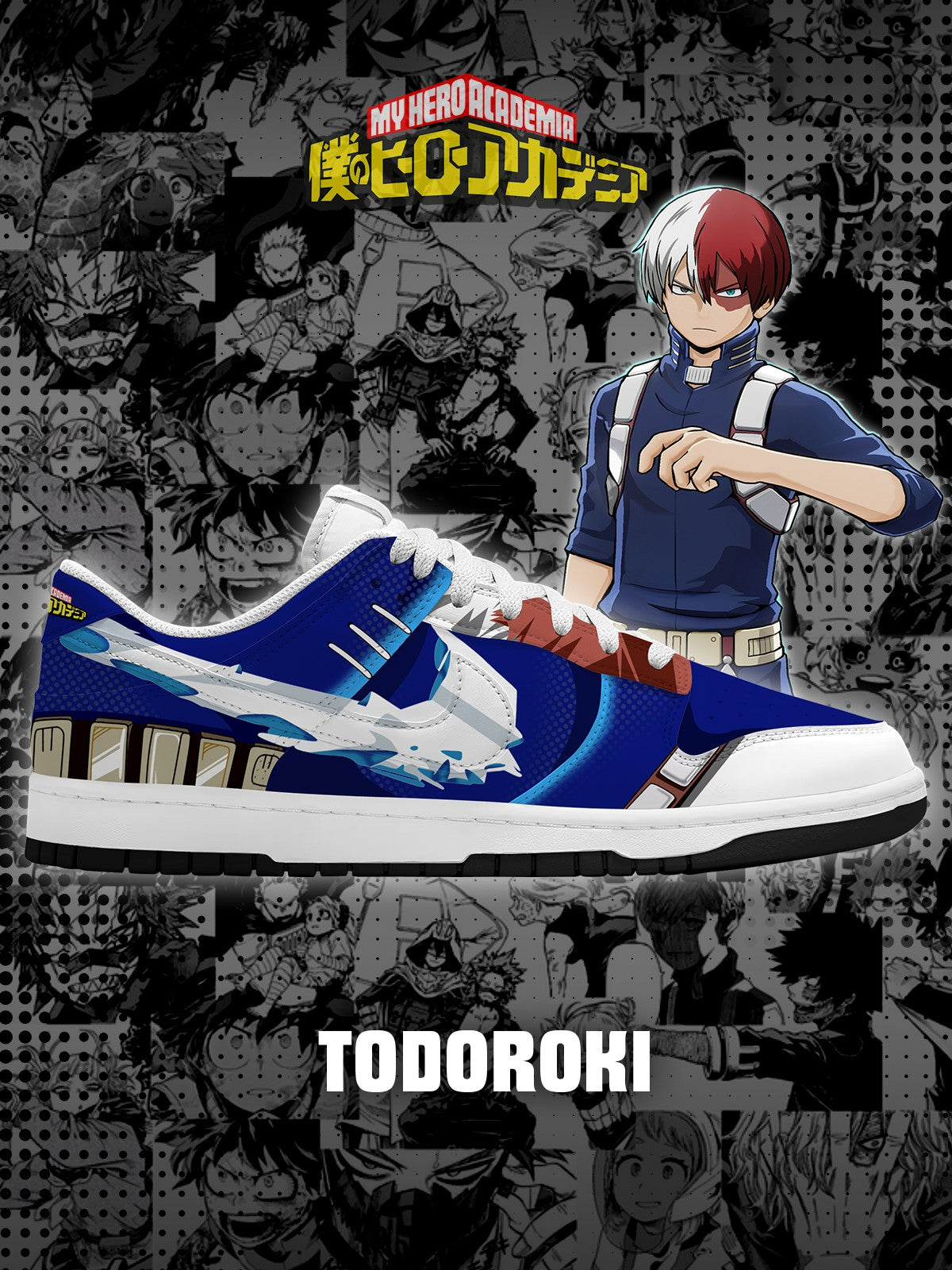 Tomura Shigaraki V.2 Custom Court-Low Sneakers