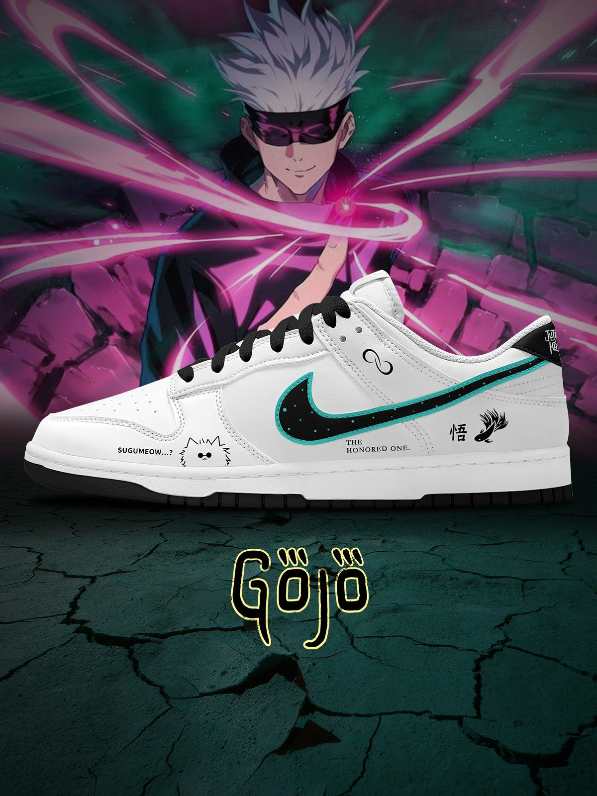 Satoru Gojo V.1 Custom Dunk Sneakers