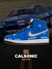 Calsonic R32 GT-R V.1 High-Top-Sneakers nach Maß