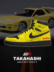 Keisuke Takahashi RX-7 FC3S V.3 High-top Custom Sneakers