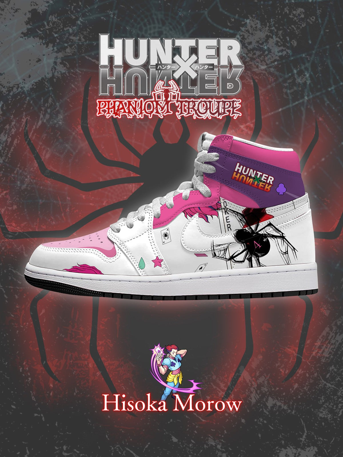Hisoka Morow V.1 High-top Custom Sneakers