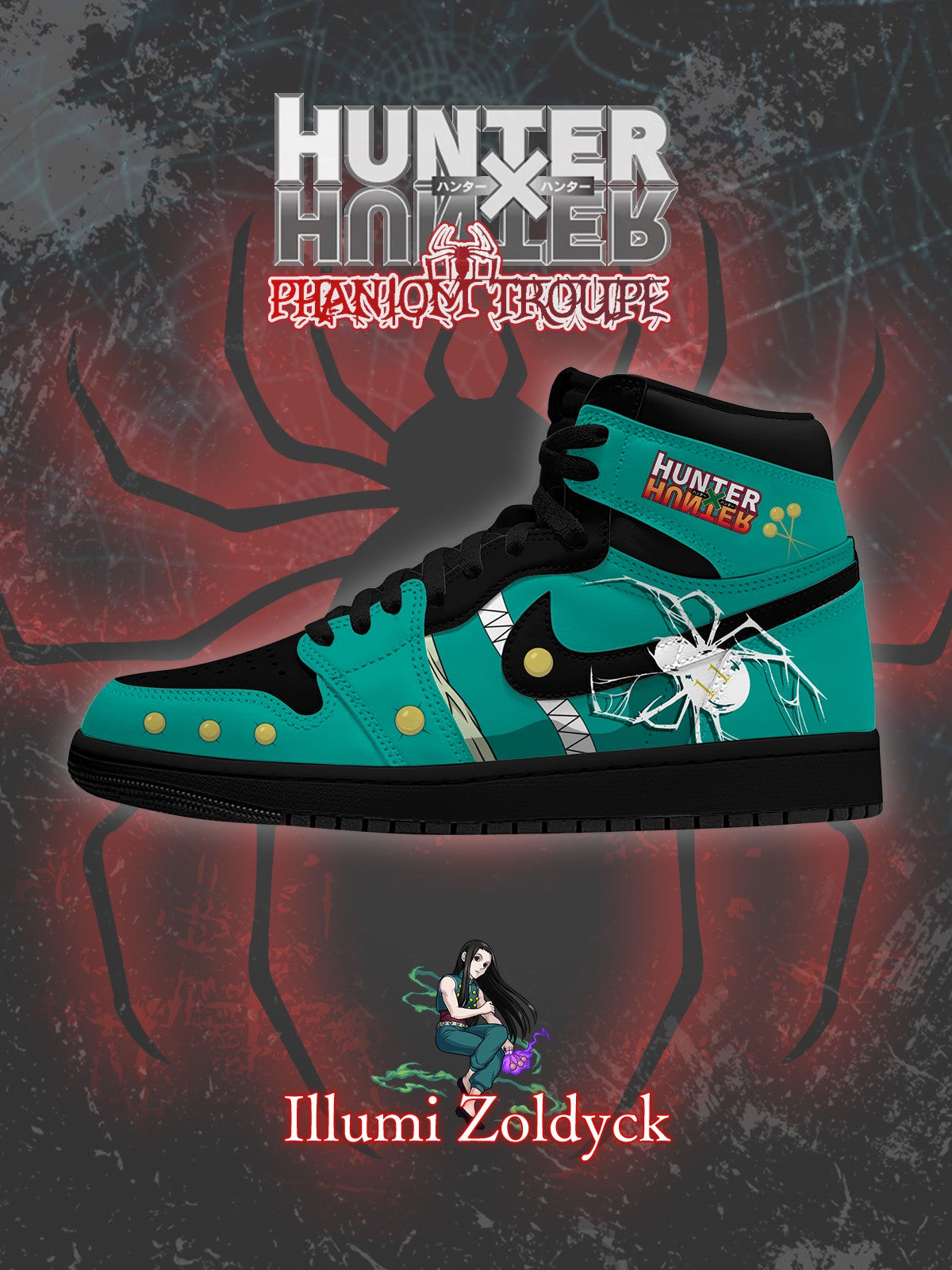 Illumi Zoldyck V.1 High-top Custom Sneakers