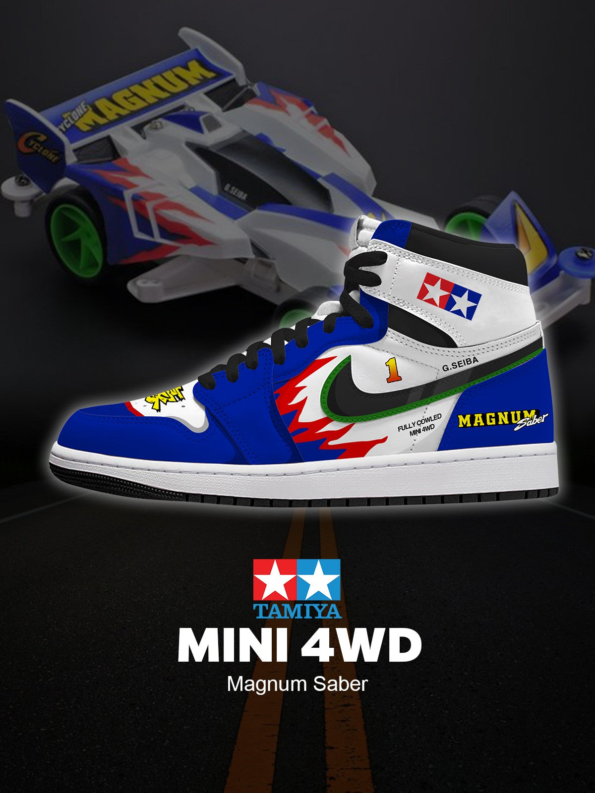MINI 4WD Magnum Saber V.1 High-top Custom Sneakers
