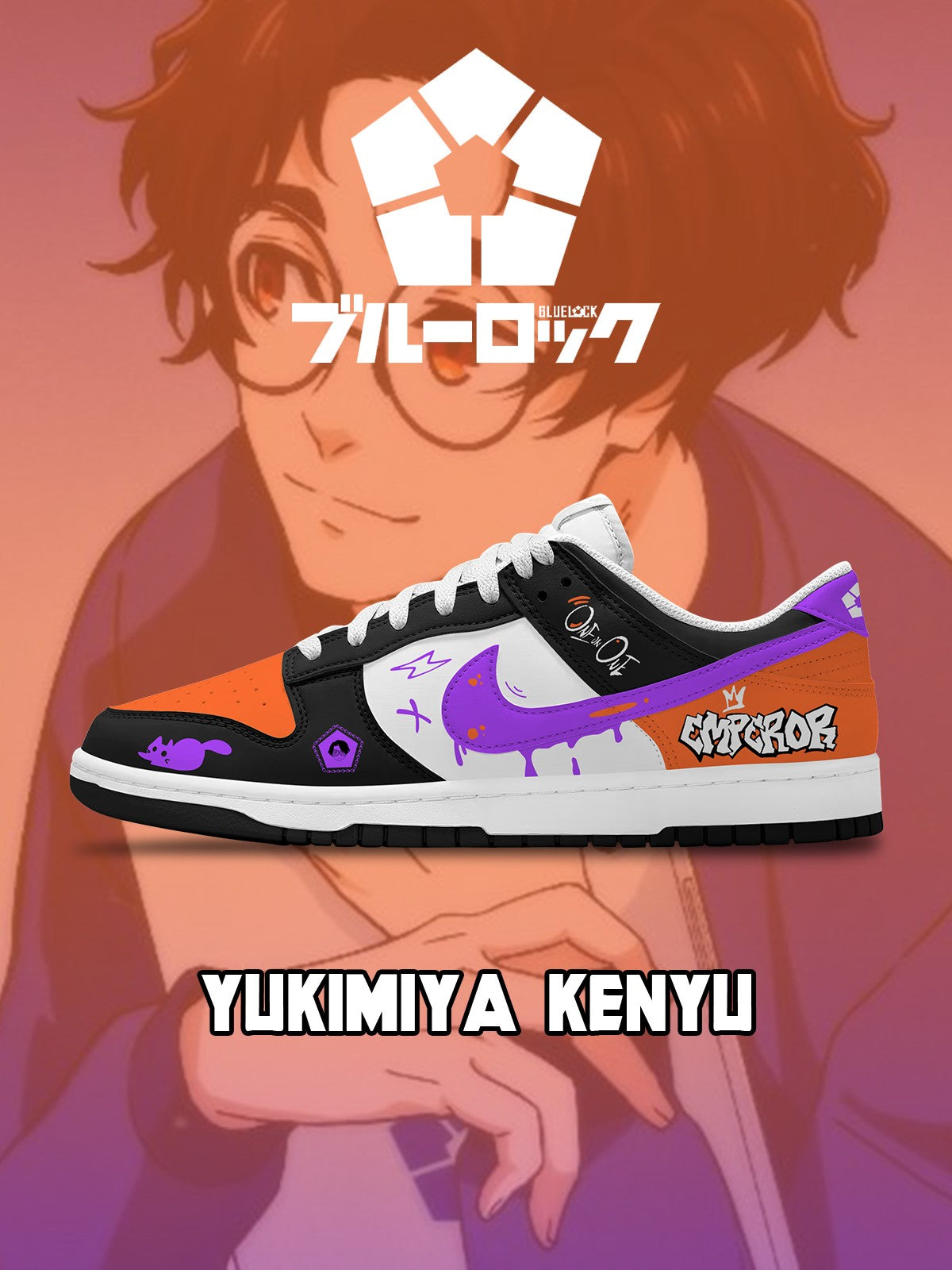 Yukimiya Kenyu V.1 Custom Dunk Sneakers