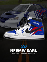 Earl Mitsubishi Lancer Evolution VIII V.1 High-top Custom Sneakers