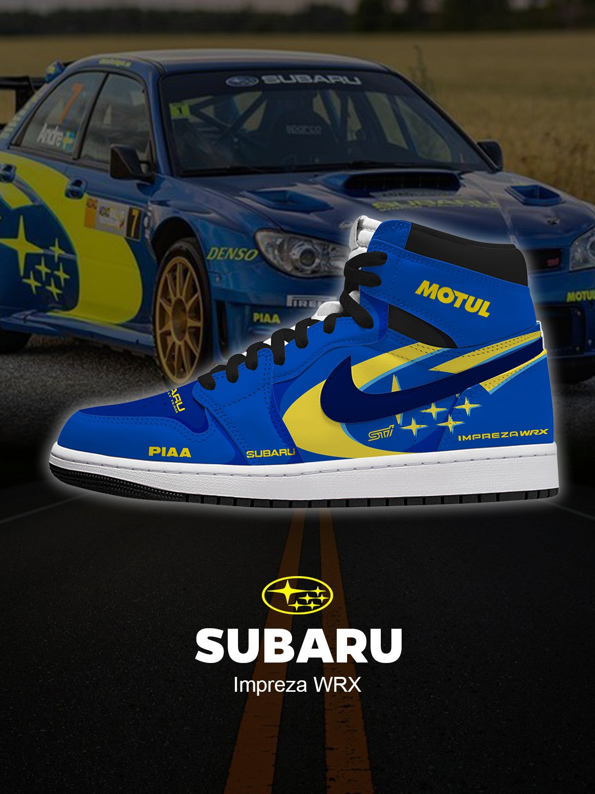 Impreza WRX V.1 High-top Custom Sneakers