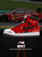 WRT Sean Gelael M4 GT3 No.31 V.1 High-top Custom Sneakers