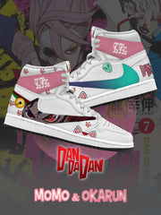 Okarun and Momo V.1 Custom TS High Sneakers