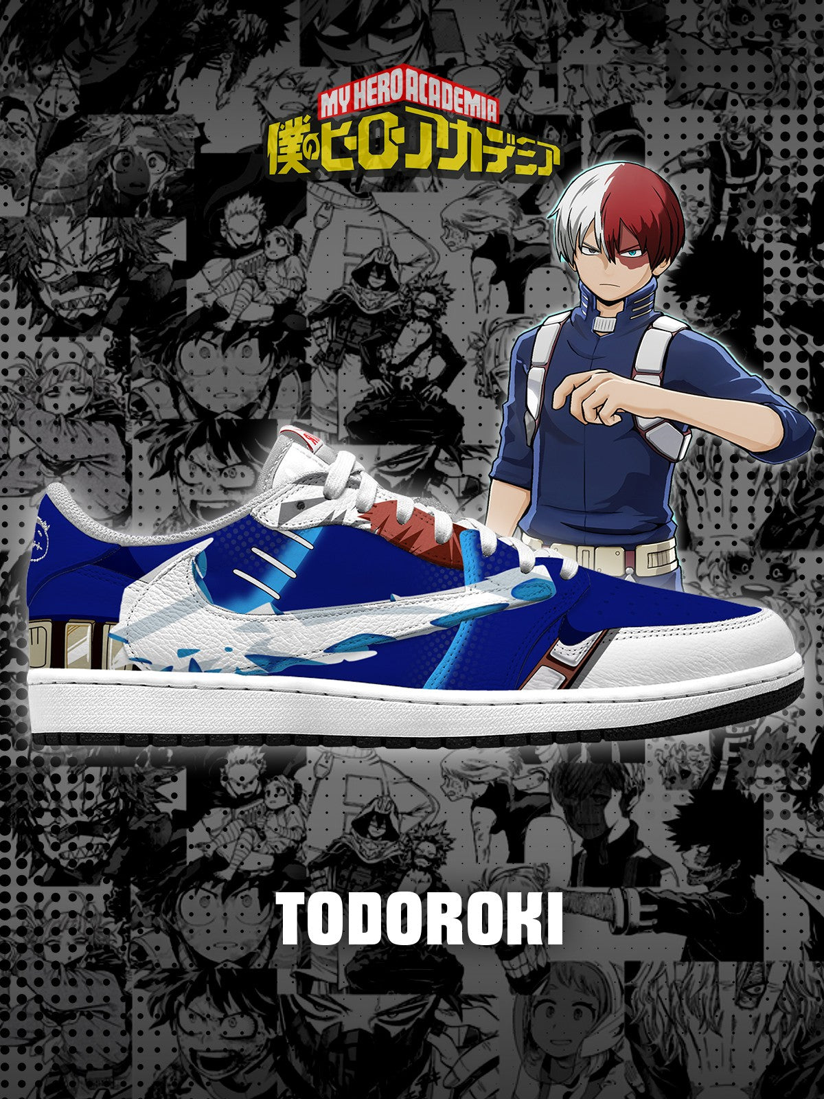 Shoto Todoroki V.2 Custom TS Low Sneakers