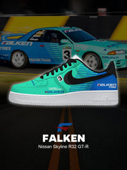 Baskets Skyline R32 GT-R personnalisées pour femmes et hommes