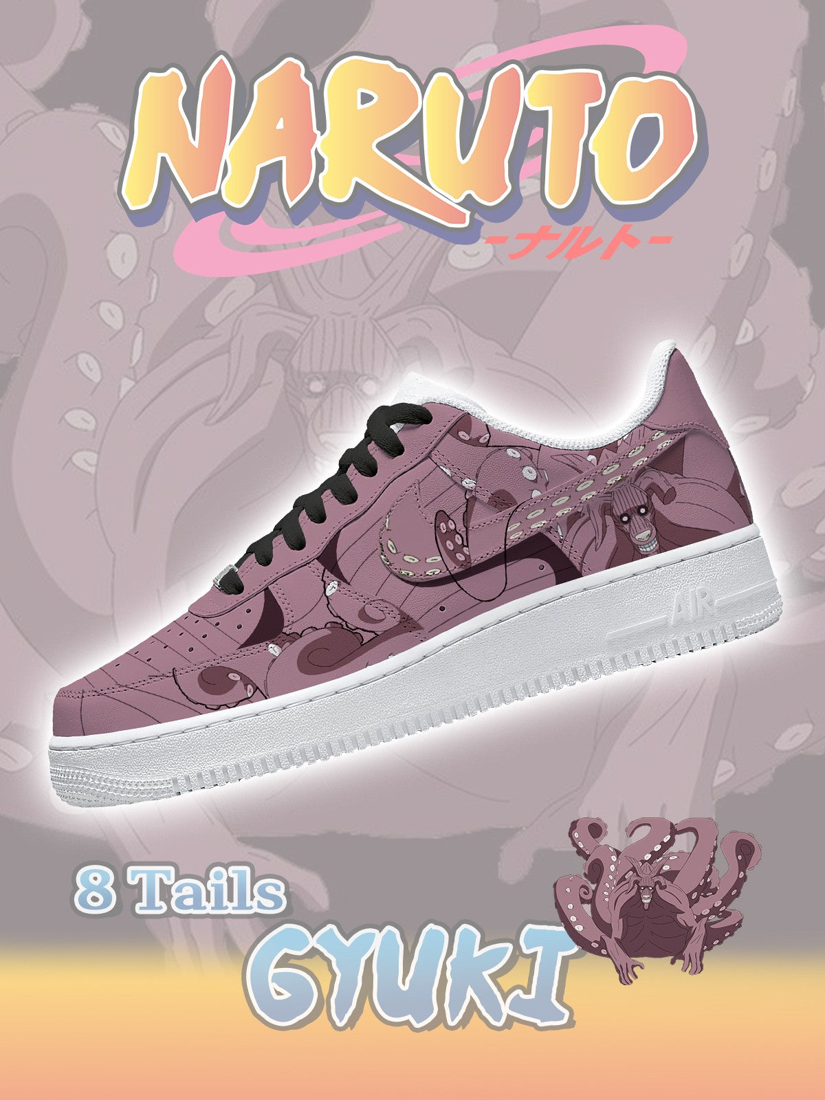 Achtschwänzige Gyuki Custom Sneakers