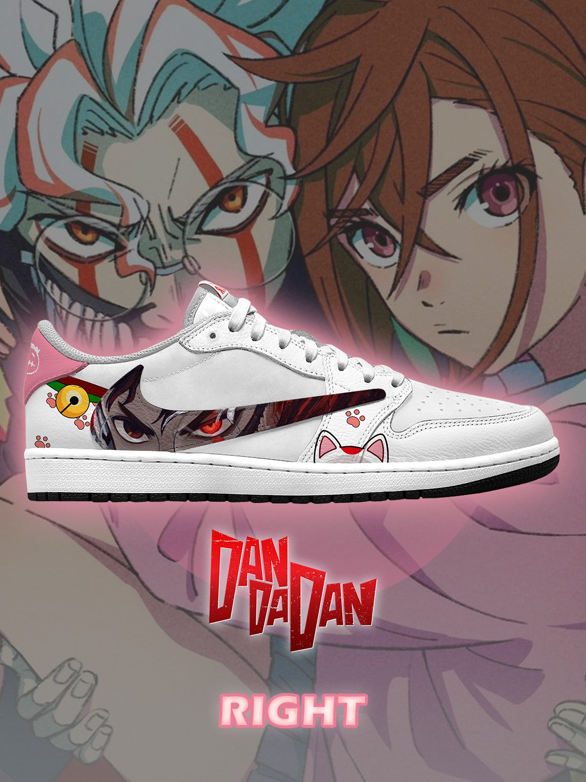 Okarun and Momo V.1 Custom TS Low Sneakers
