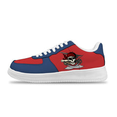 Benutzerdefinierte rote Bule Piraten Sneakers für Frauen und Männer