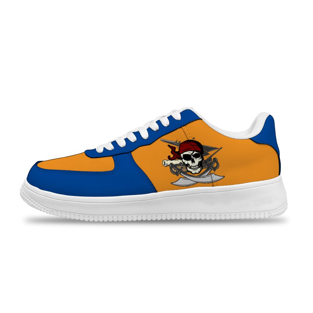 Benutzerdefinierte rote Bule Piraten Sneakers für Frauen und Männer