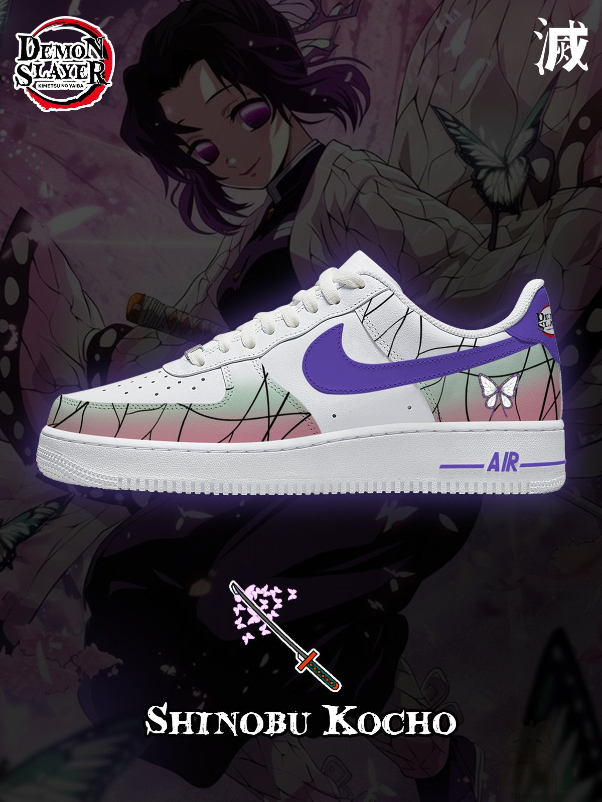 Shinobu Kocho Custom Sneakers