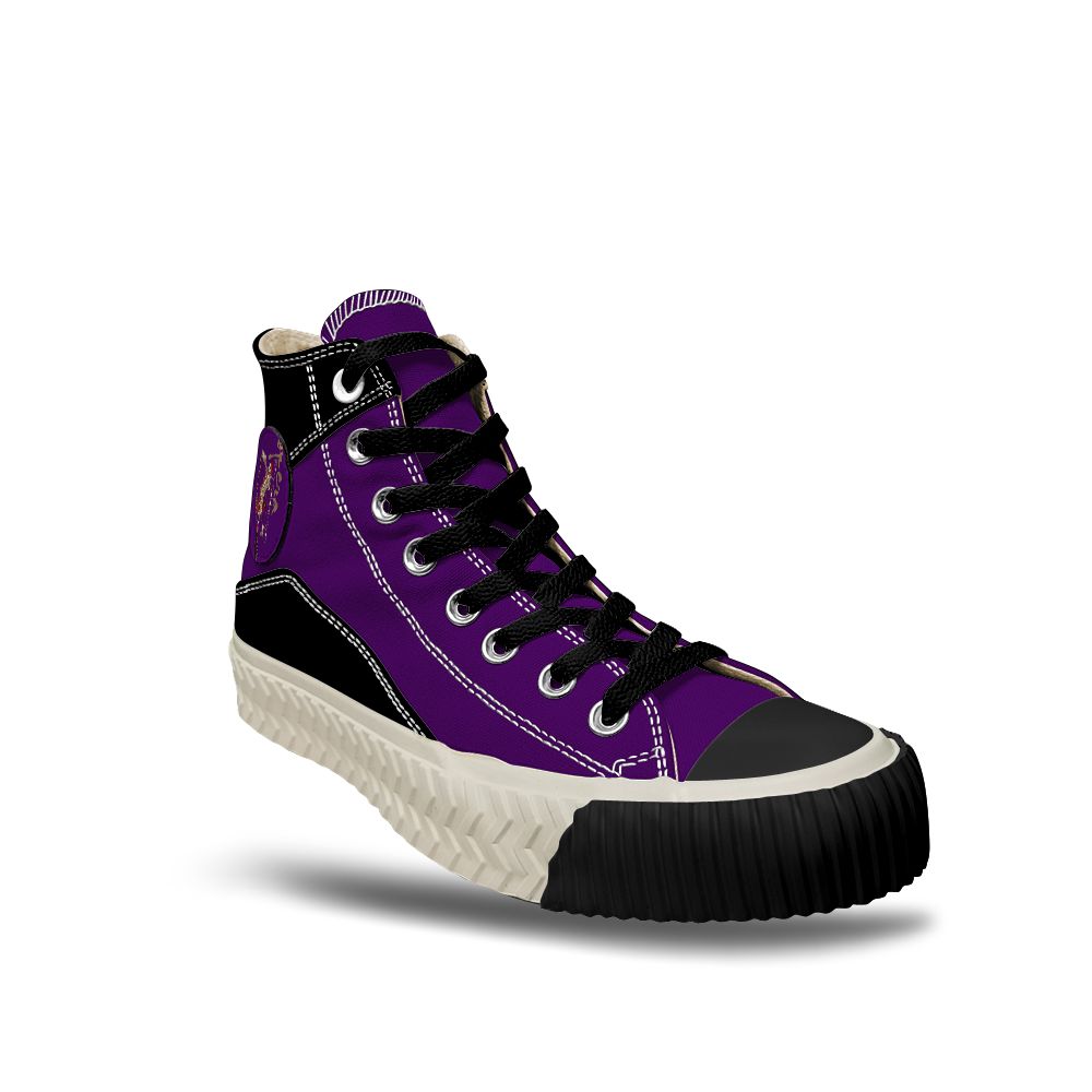 Classic Purple Black Shoes In Stock