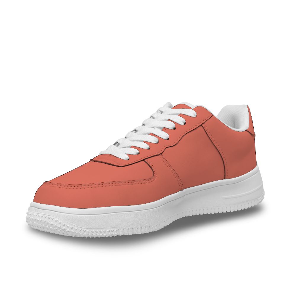 Personalisierter roter Hintergrund mit Totenkopf-Design Sneakers für Damen und Herren
