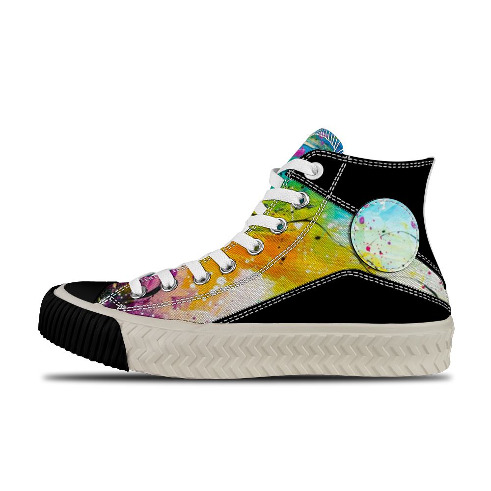Discounted Rainbow Splashes Shoes Exclusive Design