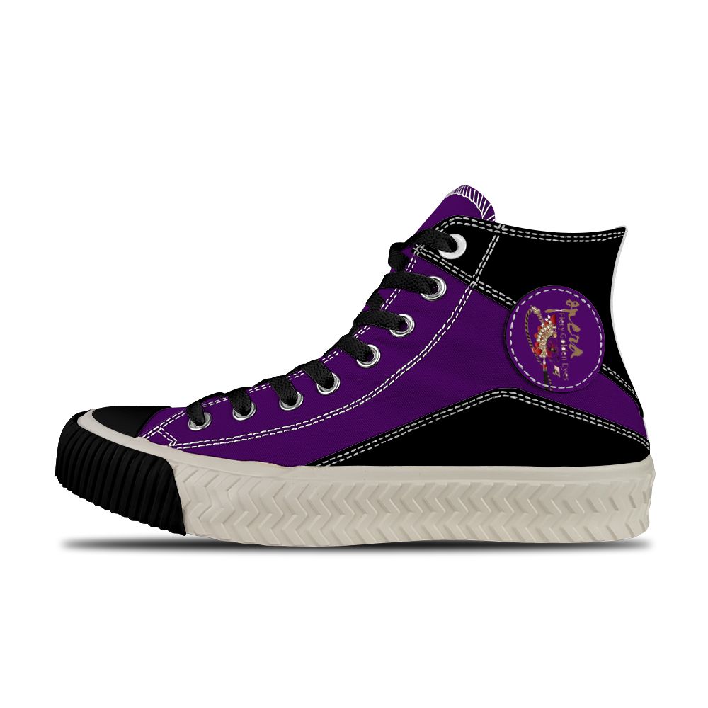 Classic Purple Black Shoes In Stock