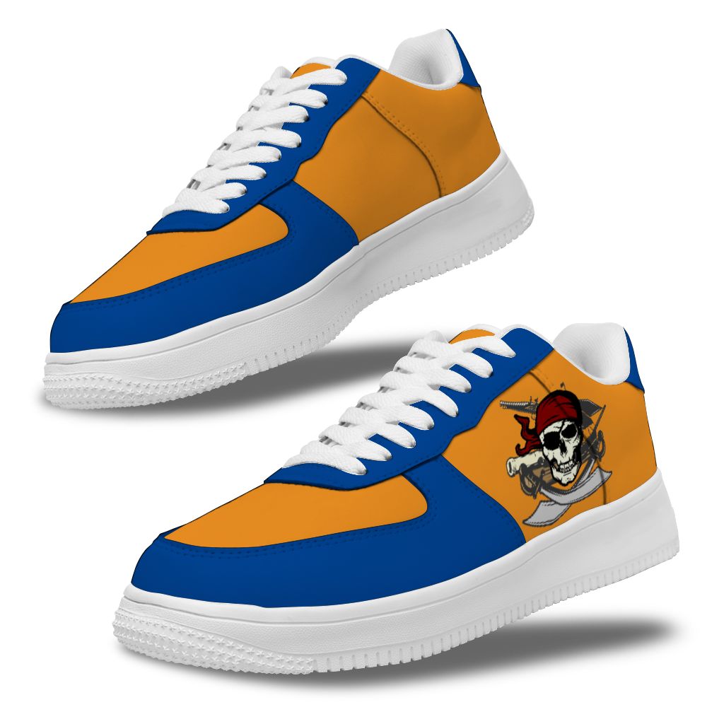 Benutzerdefinierte rote Bule Piraten Sneakers für Frauen und Männer